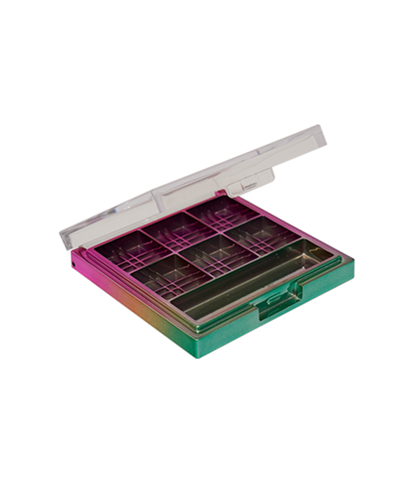 detail of HN3461-6-6 boîte de poudre de palette de fard à joues de contour de couleur