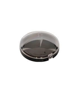 HN3439-Boîte de poudre de conteneur de fard à joues vide noir rond